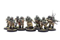 Warhammer 40k Astra Militarum Imperial Guard Cadian Shock Troops Squad *PAINTED*