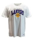 Mitchell & Ness NBA Hardwood Classics Team Arch T-Shirt - Los Angeles Lakers, Bianco, S