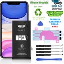 For iPhone 11 Pro Max /11 12 X 7 8 Plus 6s Battery Replacement Kit High Capacity