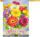 Home Garden Flag House Double Sided Spring Summer Floral Flowers Outdoor House