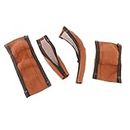Luxurious Leather Handlebar Cover for Baby, Brown