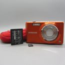 Samsung Digital Camera ST70 14.2MP Orange Tested