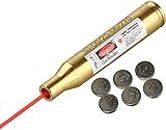 MAYMOC .30-06/25-06/270 Bore Sight Red Dot Cartridge with 2 Sets of Batteries