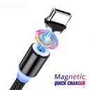 Cable Cordon Type-C Magnétique LED Charge Chargeur Voiture Magnetic Car Charger 