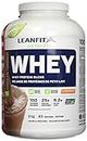 LeanFit Naturals Whey Protein with Whey Isolate, Chocolate, Non GMO, No Gluten, 2 Kg (Packaging may vary)