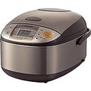Zojirushi NS-TSC10 Micom Rice Cooker and Warmer, 5.5 cups, Uncooked, Stainless Brown