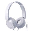 Laser Wired Over-Ear Headphones Gray - AUX, Comfort Fit, Foldable