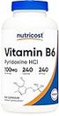 Nutricost Vitamin B6 (Pyridoxine HCl) 100mg, 240 Capsules