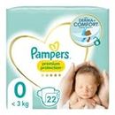 Pampers Pañales para bebé, tamaño 0 (<3 kg) Premium Protection, Newborn Micro, la mejor comodidad y protección para pieles sensibles, 22 unidades