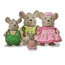 Li’l Woodzeez Eulen Tierfamilie Whooswhoo – 4 weiche Tierfiguren mit Bilderbuch auf Englisch – Spielzeug Tiere Set (5 Teile) Spielzeug für Kinder ab 3 Jahren