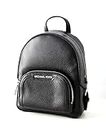Michael Kors Jaycee XS Convertible Zip Pocket Backpack Bag Leather Black, Black, M, Approximate Measurements: 7"(l) X 9"(h) X 3"(w)