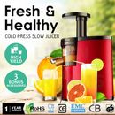 Cold Press Juice Slow Juicer Fruit Vegetable Processor Extractor 