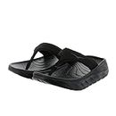 HOKA ONE Ora Recovery Flip Womens Sandals Size Color: Black/Dark, Black/Dark Gull Gray, 9