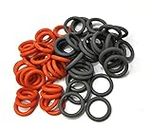 palart 1/4" & 3/8" Pressure Washer QD Colored O-Rings (1/4''&3/8''(25+25) 50 Pack （Red+Grey）,M22 Quick Connect Coupler