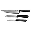 AGARO Majestic Set of 3 Multifunctional Stainless Steel Knife Blister Pack (Steel)