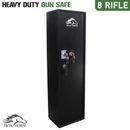IRON HORSE 8 Gun Safe. Rifle Firearm Storage Dual Key Ammo Box. CAT A+B