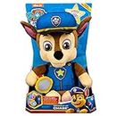 Paw Patrol, Snuggle Up Chase Plush with Flashlight and Sounds, for Kids Aged 3 and Up