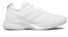 Nuove scarpe da allenamento Adidas Court Flash da tennis bianche da donna taglia 4,5