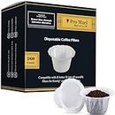 Pro Mael Disposable Coffee Filters 360 Count Coffee Filter Paper for Keurig Brewers Single Serve 1.0 and 2.0 Use with All Brands K Cup Filter (White)