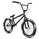 ELITE BICYCLES Elite BMX Bicycle 20'' & 18” Destro Model Freestyle Bike - 3 Piece Crank (Camo Black, 20'')