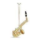 Broadway Gift Company Musical Instrument Christmas Ornament (4.5" Gold Saxophone)