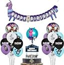 Video Game Party Supplies for Birthday Party, Game Theme Party Favors - Banner - Balloons - Boys and Grils Gamer Birthday Party Decorations