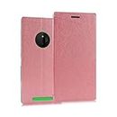 Heartly Luxury PU Leather Flip Stand Back Case Cover for Nokia Lumia 830 - Cute Pink
