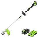 Greenworks 40V 16-Inch Brushless (Attachment Capable) Cordless String Trimmer (Gen 2), 4.0Ah Battery and Charger Included