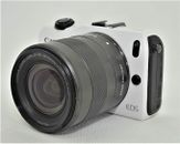 NUEVO Canon EOS Cámara Digital Sin Espejo Blanco Kit de Lentes STM de Japón