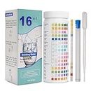 kzxbty 16-in-1 Water Test Strips Fluoride Test Kit 100 Strips Home Water Quality Test Kit