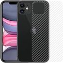 Kartronics Compatible with iPhone 11 Pro Back Screen Protective Film Carbon Fiber Skin Transparent Screen Guard Sticker