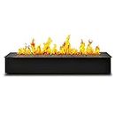 NOALED Electric Fireplace Electric Fireplace Realistic Flame Recessed Ultra-Thin Fireplace with Remote and Buttons Control, Automatic Power-Off Protection, f