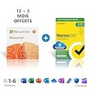 Microsoft 365 Personnel - Téléchargement - PC ou Mac - 1 personne - 15 Mois + NORTON 360 Standard - 15 Mois - PC/Mac - Code d'activation - envoi par email