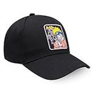 Naruto Boys Baseball Cap, Peaked Summer Cap with Adjustable Strap - Anime Gifts Black