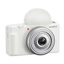 Sony ZV-1F Vlogging Camera, White