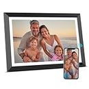 BSIMB 10.1 Inch 32GB WiFi Digital Photo Frame, Smart Electronic Picture Frame with HD IPS Touch Screen Display, Easy Setup to Upload Photos & Videos from Anywhere via App/Email, Gift for Mother's Day