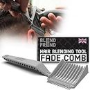 BLEND FREND Right Handed Original Grade 1(3mm) Fade Comb Hair Blending Tool, Blend Hair at Home Like a Barbershop, Blending Comb, Compatible with All Hair Clippers Men, Barber Accessories