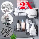 2X Corner Shower Caddy Bathroom Storage Shelf Rack Basket Organiser Tidy Tray