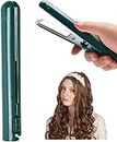Hair Straighteners Curler，2 in 1 Mini Dual-Purpose Curling Iron, Heats Up Fast, Portable USB Plug-in Small Hair Curler Iron, Curling Iron for Home and Travel