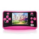 Handheld Game Console for Children Ages 4-12 , Built-in 182 Retro Classic Games 2.5" LCD Screen Portable 8 Bit TV Output Video Game Player Best Birthday Gift for Girls -RED