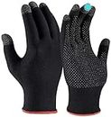 YOZTI Gym Workouts Full Finger Bike Riding Gloves for Men Summer, Anti-Sweat Breathable for Gym/Hiking/Cycling/Travelling/Camping/PUBG & Free Fire, Full Finger Gloves-Multipurpose Use (Free Size)