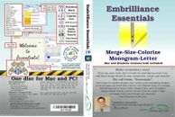 Embrilliance Essentials Embroidery Software .BX  Size Monogram DIGITAL DOWNLOAD