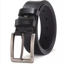 Mens Extra Large Big and Tall Genuine Leather Casual Belt. Waist 28"- 64"