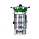 PEPL Biostove, Revolutionized Biomass Family Cooking Stove,Smokeless/Chulha,Wood Or Paper Waste Burning Backpacking Stove for Outdoor Hiking Picnic BBQ (Gasification Chulha,Stainless Steel-EXL)open