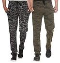 SHAUN Boy's Regular Fit Cotton Trackpants (631Bn2_AK_Multicolor_16 Years-17 Years)