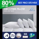S.E. 4x Microfibre Pillows Hotel Quality Four Pack Breathable Soft Bed Pillow