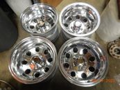 4 POLISHED 15x10" WELD STYLE OR M/T CHEVY MAG WHEELS GMC VAN 4X4 TRUCK 5 on 5"