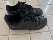 Nike Air Force 1 Low 07 Men Sneaker 10.5 Black Leather Athletic Shoes 315122-001