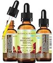 Botanical Beauty PRICKLY PEAR CACTUS SEED OIL ORGANIC. 100% Pure Natural Undiluted Virgin Unrefined Cold Pressed Carrier oil. 0.33 Fl.oz.- 10 ml. For Face, Skin, Hair, Lip, Nails