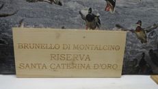 BRUNELLO DI MONTALCINO SANTA CATERINA D'ORO WOOD WINE PANEL END WP-3